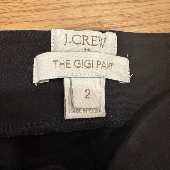 Jcrew Gigi Pants Faux Leather Ponte Leggings Black Size 2 - Picture 4 of 8